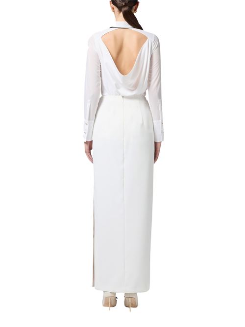 camicia in georgette c/cravattino Elisabetta Franchi | CA10952E2360